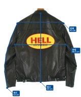 HYSTERIC GLAMOUR（ヒステリックグラマー）ライダース 黒 サイズ:M メンズ/2200680976048