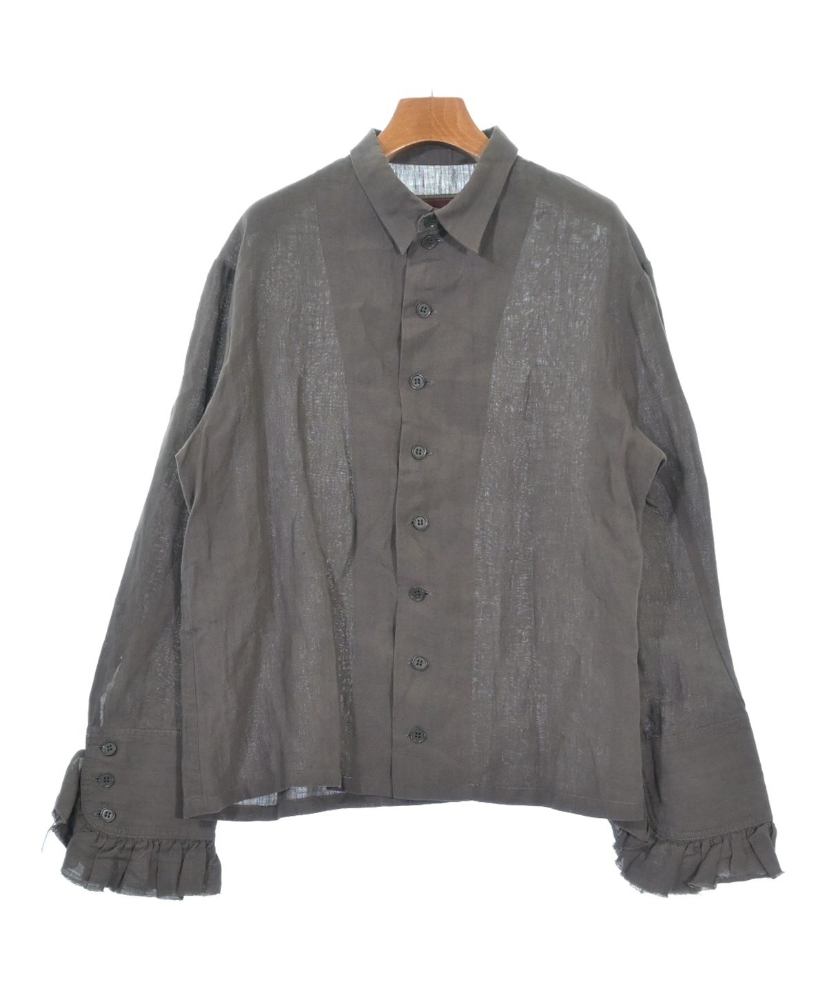 ネメス シャツ NEMETH Nemeth（ネメス）カジュアルシャツ 茶 サイズ:M メンズ/2200621200041