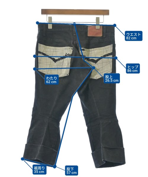 Nemeth（ネメス）クロップドパンツ 黒 サイズ:L メンズ/2200655969037