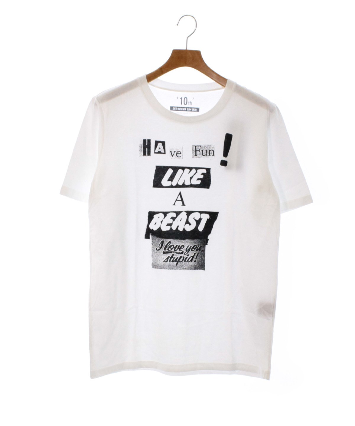 DIET BUTCHER SLIM SKIN（ダイエットブッチャースリムスキン）Tシャツ・カットソー 白 サイズ:2(M位) メンズ  |【公式】ブランド古着・中古通販はRAGTAG（ラグタグ）