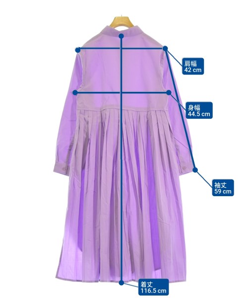 Candy Stripper（キャンディ　ストリッパー）シャツワンピース 紫 サイズ:M レディース/2200614983098