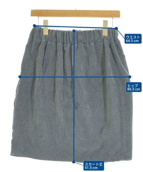 E HYPHEN WORLD GALLERY（イーハイフンワールドギャラリー）ひざ丈スカート グレー サイズ:F レディース/2200633263164