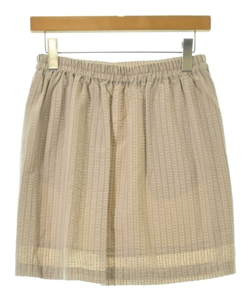 E HYPHEN WORLD GALLERY（イーハイフンワールドギャラリー）ミニスカート ベージュ サイズ:F レディース/2200658004032