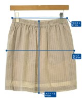 E HYPHEN WORLD GALLERY（イーハイフンワールドギャラリー）ミニスカート ベージュ サイズ:F レディース/2200658004032