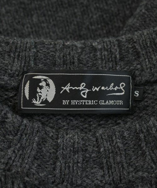 Andy Warhol BY HYSTERIC GLAMOUR（アンディウォーホルバイヒステリックグラマー）ニット・セーター グレー サイズ:S メンズ/2200644030120