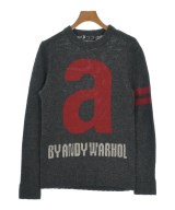 Andy Warhol BY HYSTERIC GLAMOUR（アンディウォーホルバイヒステリックグラマー）ニット・セーター グレー サイズ:S メンズ/2200644030120