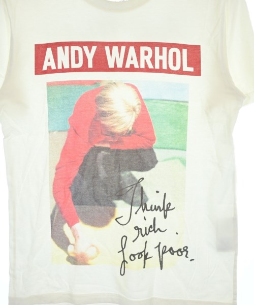 Andy Warhol BY HYSTERIC GLAMOUR（アンディウォーホルバイヒステリックグラマー）Tシャツ・カットソー 白 サイズ:S メンズ/2200610880032