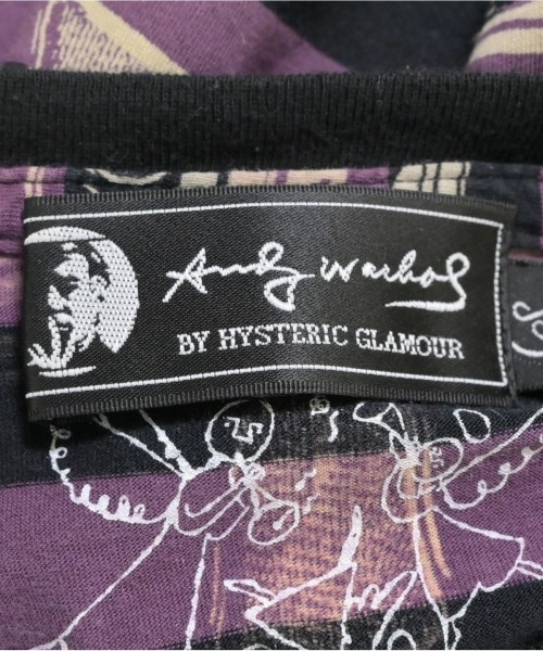 Andy Warhol BY HYSTERIC GLAMOUR（アンディウォーホルバイヒステリックグラマー）Tシャツ・カットソー 紫 サイズ:S メンズ/2200612410015