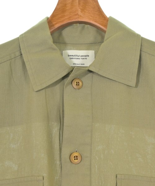 beautiful people（ビューティフルピープル）カジュアルシャツ カーキ サイズ:36(S位) レディース/2200620007191