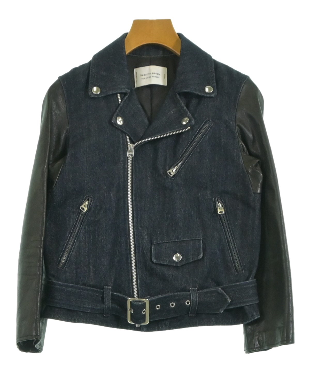 beautiful people（ビューティフルピープル）ライダース 紺 サイズ:140