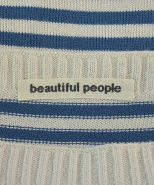 beautiful people（ビューティフルピープル）ニット・セーター 青 サイズ:160(L位) レディース/2200624009214