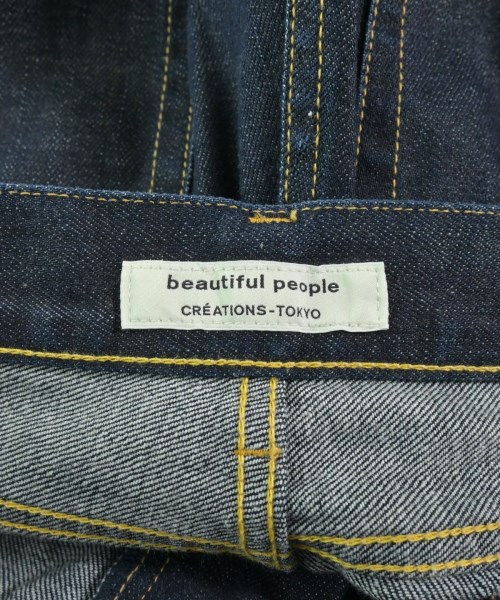 beautiful people（ビューティフルピープル）デニムパンツ 紺 サイズ:34(XS位) レディース/2200626004163