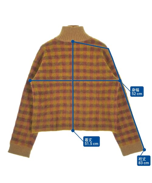 beautiful people（ビューティフルピープル）ニット・セーター 黄 サイズ:46(XXL位) レディース/2200640606107