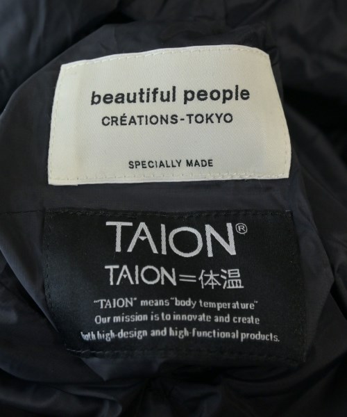 beautiful people（ビューティフルピープル）ダウンジャケット/ダウンベスト 黒 サイズ:36(S位) レディース/2200641706011