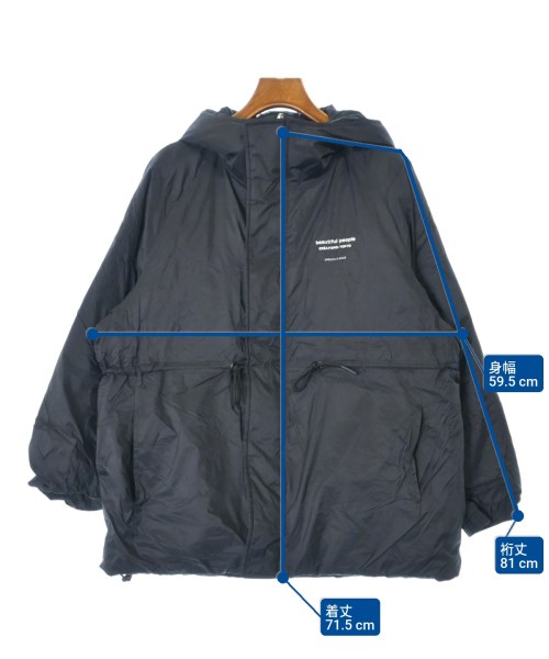 beautiful people（ビューティフルピープル）ダウンジャケット/ダウンベスト 黒 サイズ:36(S位) レディース/2200641706011