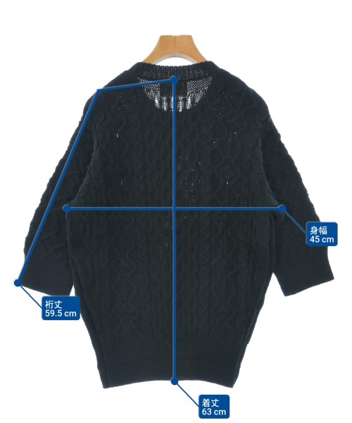 beautiful people（ビューティフルピープル）ニット・セーター 黒 サイズ:38(M位) レディース/2200625726134