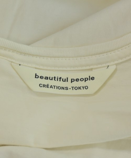 beautiful people（ビューティフルピープル）Tシャツ・カットソー 白 サイズ:170(XL位) レディース/2200643841192