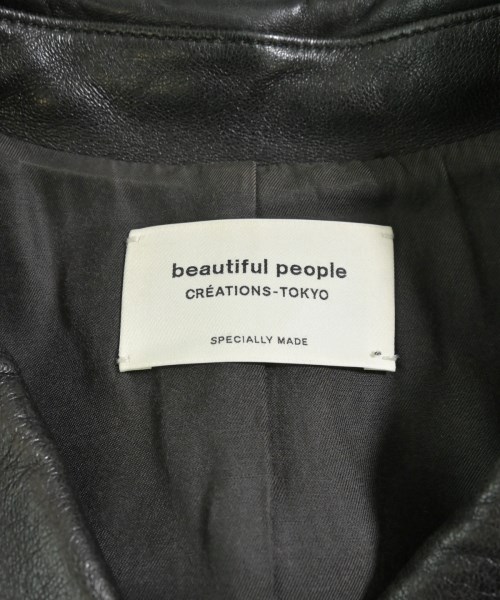 beautiful people（ビューティフルピープル）ライダース 黒 サイズ:140(S位) レディース/2200643996038