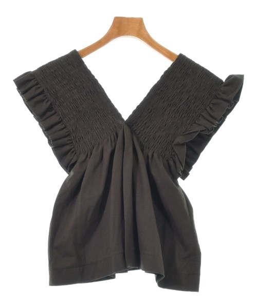 beautiful people（ビューティフルピープル）ブラウス 茶 サイズ:36(S位) レディース/2200616986127