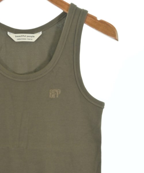 beautiful people（ビューティフルピープル）タンクトップ カーキ サイズ:38(M位) レディース/2200605972117
