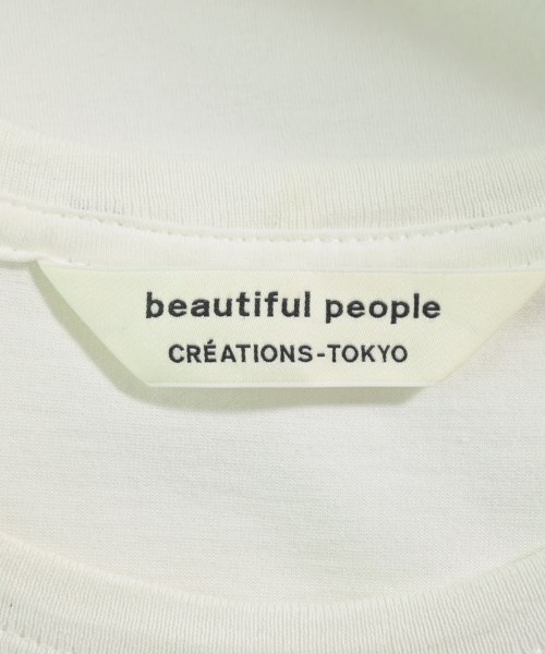 beautiful people（ビューティフルピープル）Tシャツ・カットソー 白 サイズ:160(L位) レディース/2200622157153