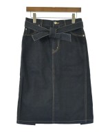 beautiful people（ビューティフルピープル）ひざ丈スカート 紺 サイズ:38(M位) レディース/2200622646015