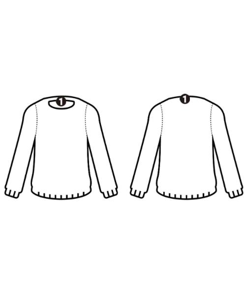 beautiful people（ビューティフルピープル）ニット・セーター 白 サイズ:160(L位) レディース/2200616728123