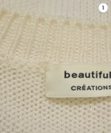 beautiful people（ビューティフルピープル）ニット・セーター 白 サイズ:160(L位) レディース/2200616728123