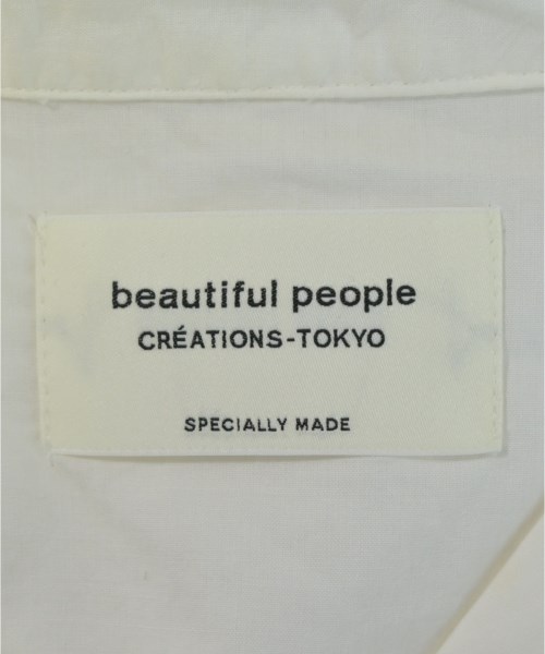 beautiful people（ビューティフルピープル）カジュアルシャツ 白 サイズ:34(XS位) レディース/2200625128013