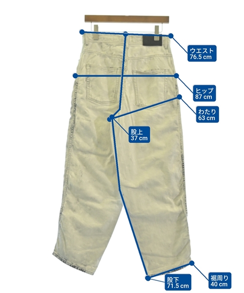 beautiful people（ビューティフルピープル）デニムパンツ グレー サイズ:36(S位) レディース/2200614725049