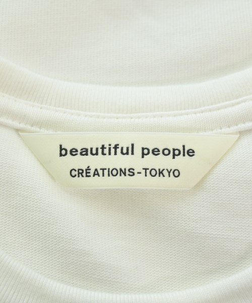 beautiful people（ビューティフルピープル）Tシャツ・カットソー 白 サイズ:160(L位) レディース/2200614725193