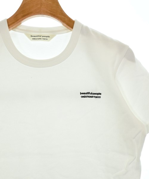 beautiful people（ビューティフルピープル）Tシャツ・カットソー 白 サイズ:160(L位) レディース/2200614725193