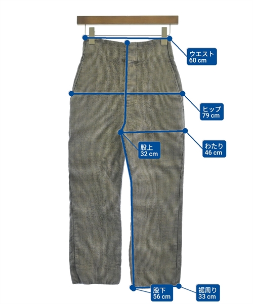 beautiful people（ビューティフルピープル）クロップドパンツ 黒 サイズ:34(XS位) レディース/2200625770021