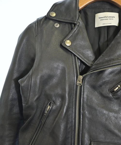 beautiful people（ビューティフルピープル）ライダース 黒 サイズ:140(S位) レディース/2200628363015