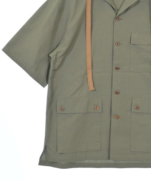 beautiful people（ビューティフルピープル）カジュアルシャツ カーキ サイズ:38(M位) メンズ/2200631465041