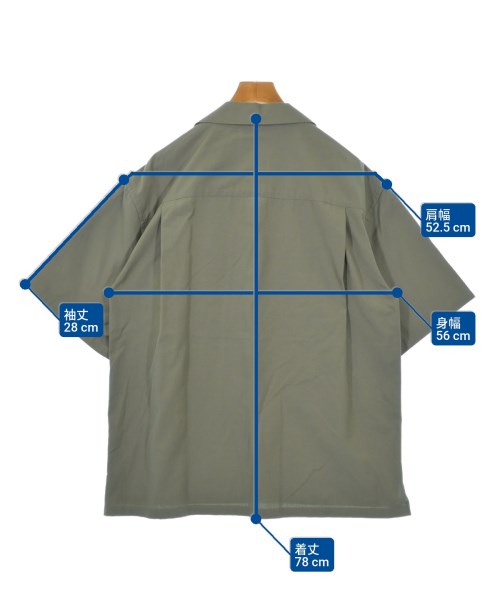 beautiful people（ビューティフルピープル）カジュアルシャツ カーキ サイズ:38(M位) メンズ/2200631465041