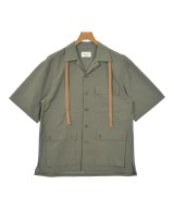 beautiful people（ビューティフルピープル）カジュアルシャツ カーキ サイズ:38(M位) メンズ/2200631465041