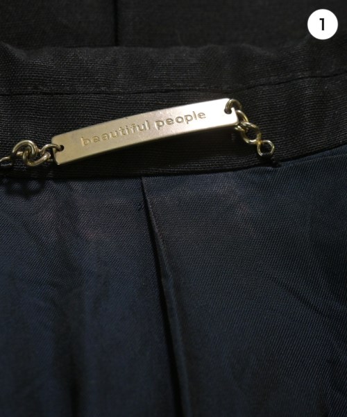 beautiful people（ビューティフルピープル）カジュアルジャケット 黒 サイズ:140(S位) レディース/2200632045013