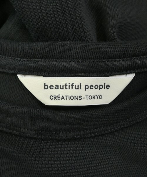 beautiful people（ビューティフルピープル）Tシャツ・カットソー 黒 サイズ:40(M位) レディース/2200632217069