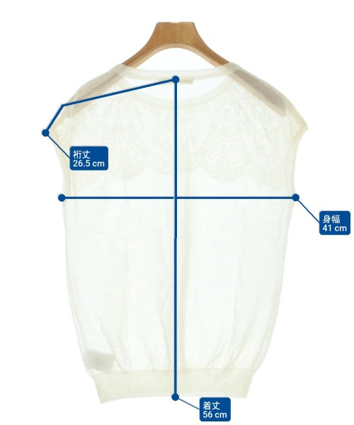 beautiful people（ビューティフルピープル）ニット・セーター 白 サイズ:38(M位) レディース/2200632447039