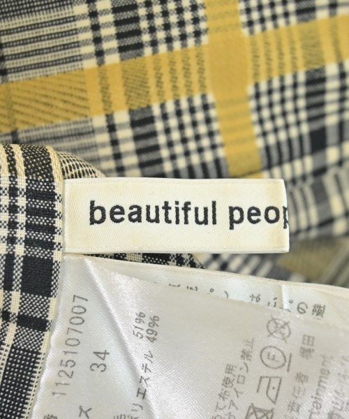 beautiful people（ビューティフルピープル）ひざ丈スカート 黒 サイズ:34(XS位) レディース/2200617885061