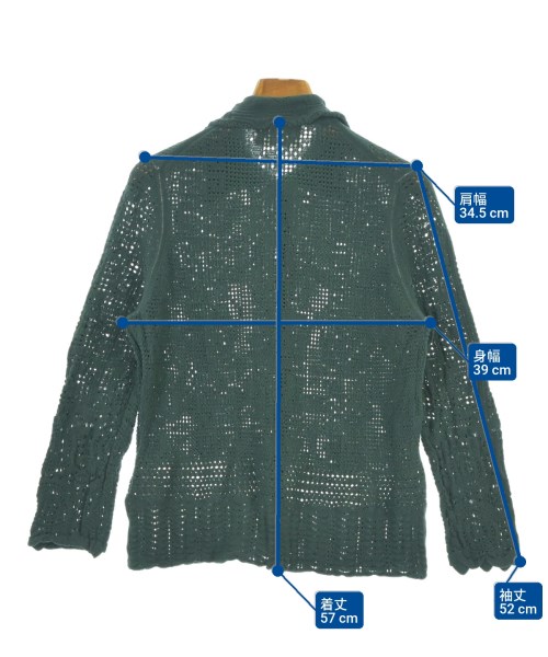 beautiful people（ビューティフルピープル）カーディガン 緑 サイズ:34(XS位) レディース/2200632401116