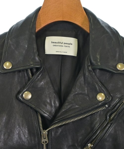 beautiful people（ビューティフルピープル）ライダース 黒 サイズ:140(S位) レディース/2200633851019