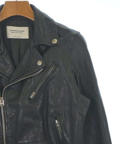 beautiful people（ビューティフルピープル）ライダース 黒 サイズ:140(S位) レディース/2200621858013