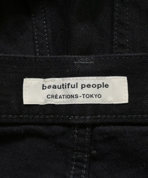 beautiful people（ビューティフルピープル）デニムパンツ 黒 サイズ:38(M位) レディース/2200603929052