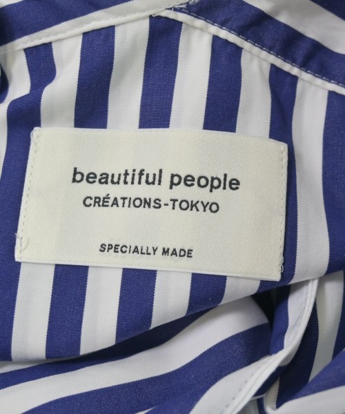 beautiful people（ビューティフルピープル）カジュアルシャツ 紺 サイズ:130(XS位) レディース/2200607568035