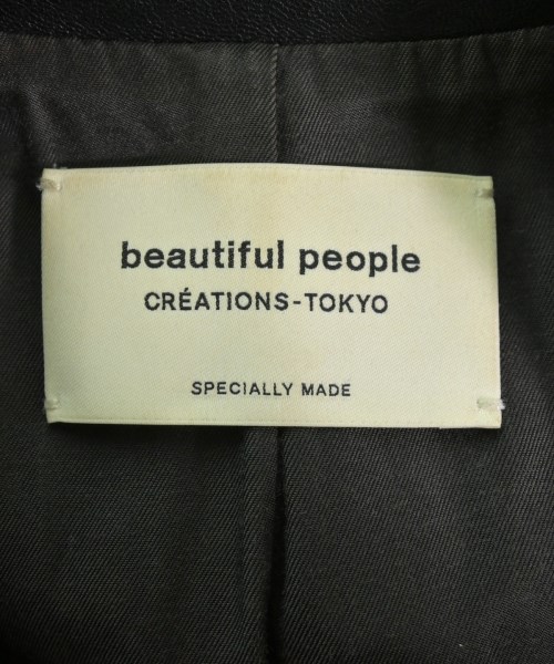 beautiful people（ビューティフルピープル）ライダース 黒 サイズ:140(S位) レディース/2200616804018