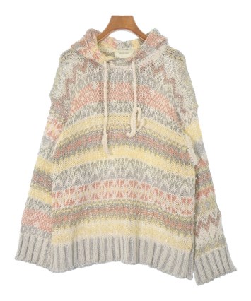 beautiful people ニット・セーター L 茶 【古着】【中古】【送料無料】 beautiful people - beautiful people ニット・セーター M 赤 【古着