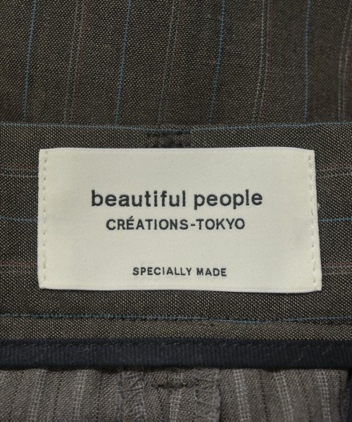 beautiful people（ビューティフルピープル）スラックス 茶 サイズ:38(M位) レディース/2200677826035