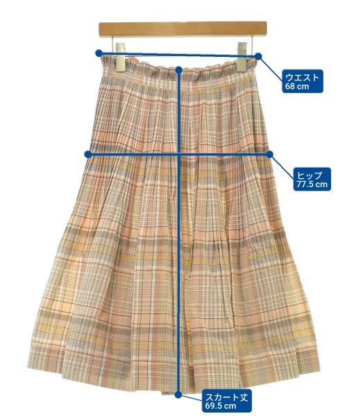 beautiful people（ビューティフルピープル）ロング・マキシ丈スカート ピンク サイズ:36(S位) レディース/2200670580064